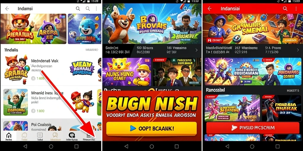 Screenshot menunjukkan antarmuka yang menarik dan user-friendly.