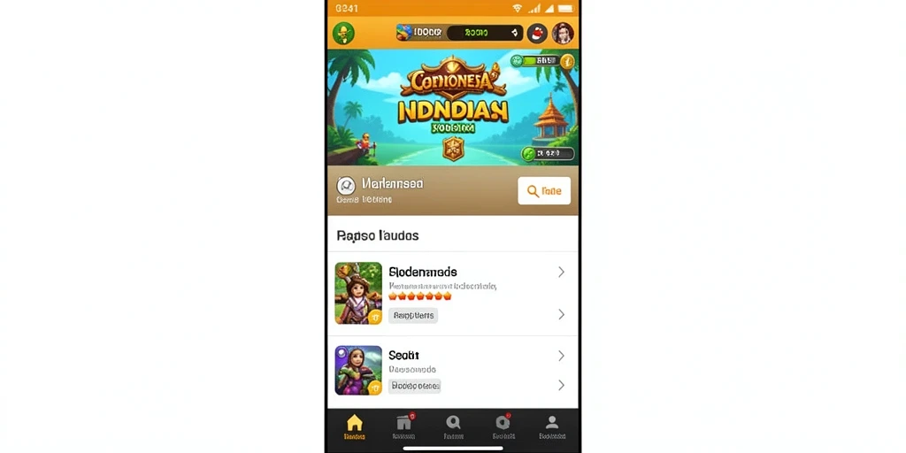 Screenshot menunjukkan antarmuka utama aplikasi yang menarik.