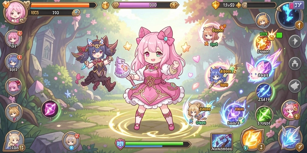 Tampilan utama game dengan antarmuka yang menarik.
