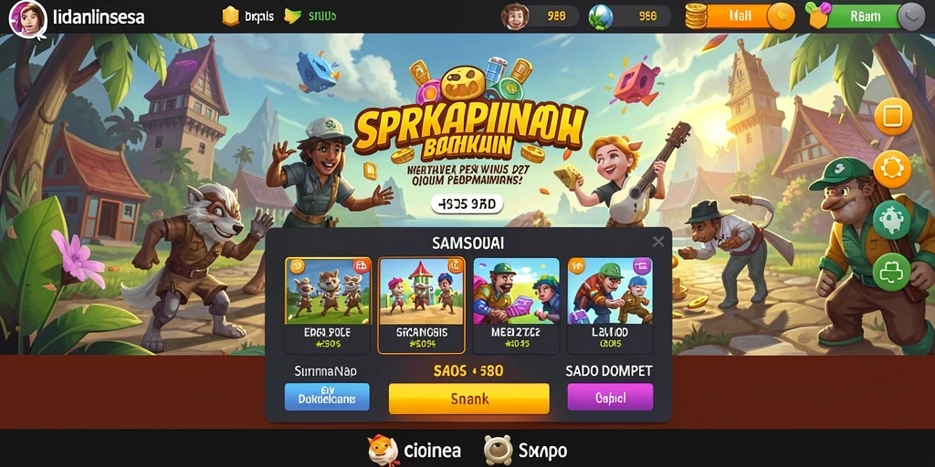 Screenshot menunjukkan tampilan awal yang menarik.